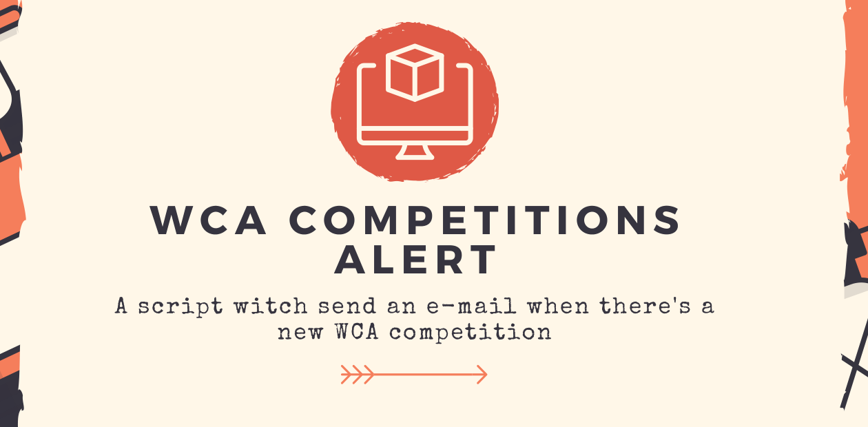WCA Competitions Alert